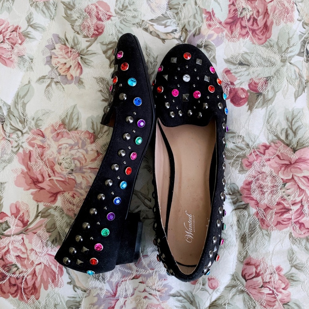 Spiked Studded & Embellished Flats (Size 9)